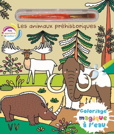 ANIMAUX PREHISTORIQUES - COLORIAGE MAGIQUE A L'EAU