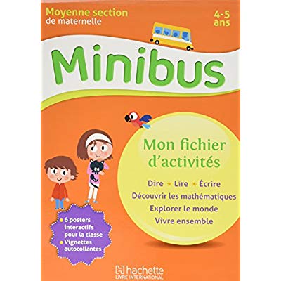 MINIBUS MATERNELLE MS MON FICHIER D'ACTIVITES 