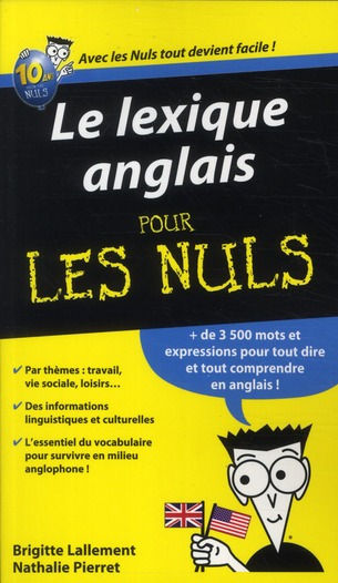 LE LEXIQUE ANGLAIS POUR LES NULS