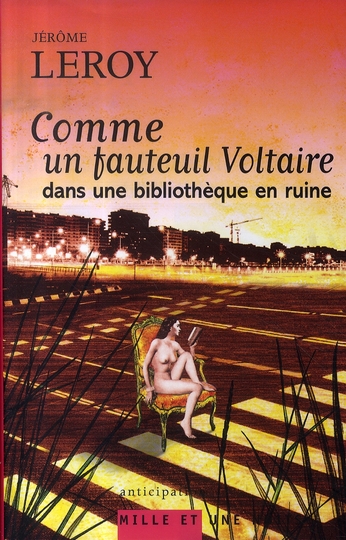 COMME UN FAUTEUIL VOLTAIRE DANS UNE BIBLIOTHEQUE EN RUINE