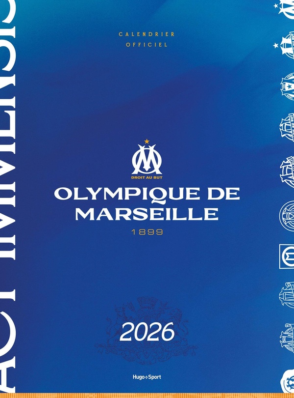 CALENDRIER MURAL OLYMPIQUE DE MARSEILLE 2026