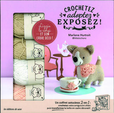 COFFRET LIZZY LE CORGI AU CROCHET