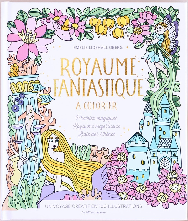 ROYAUME FANTASTIQUE A COLORIER - UN VOYAGE CREATIF EN 100 ILLUSTRATIONS