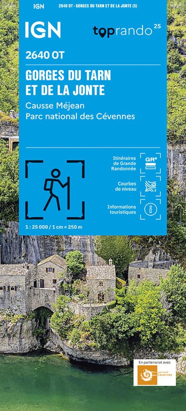 2640OT GORGES DU TARN ET LA JONTE CAUSSE MEJAN, PN CEVENNES /RECTO