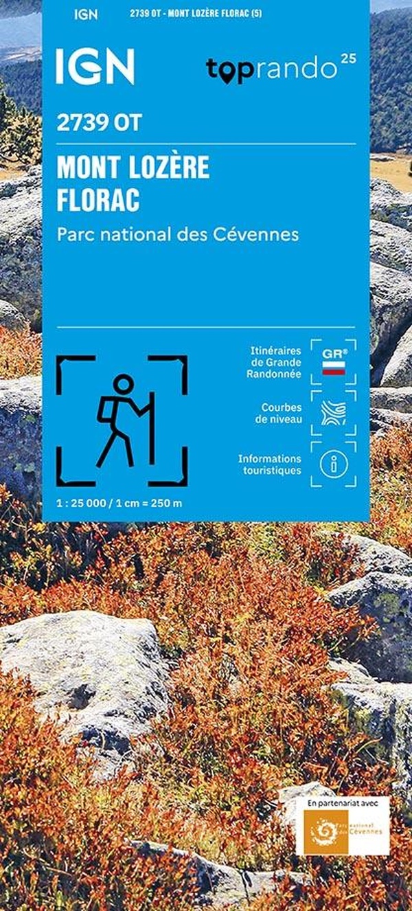 2739OT MONT LOZERE, FLORAC, PN DES CEVENNES / RECTO