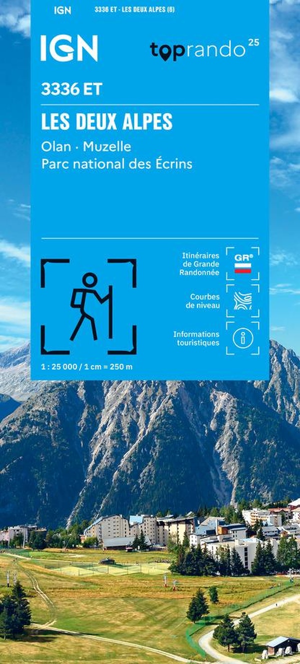 3336ET LES DEUX ALPES, OLAN-MUZELLE PN DES ECRINS / RECTO