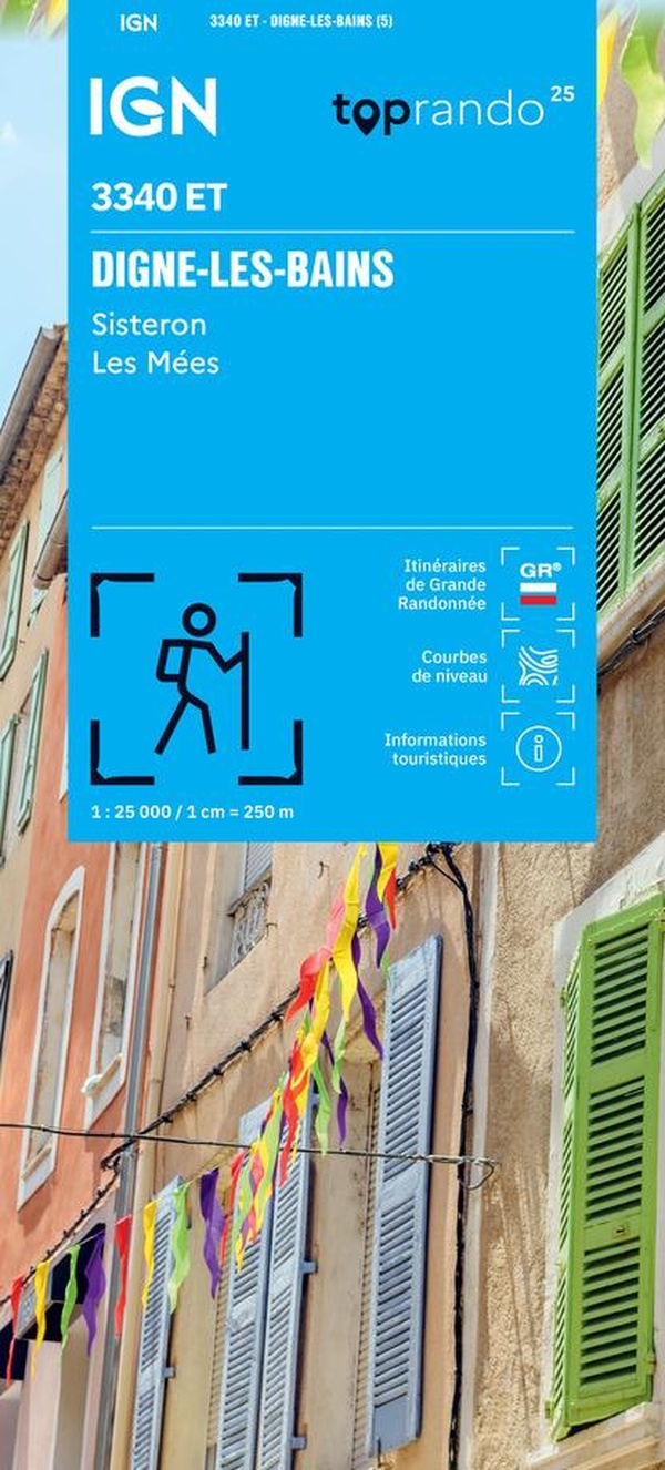3340ET DIGNE-LES-BAINS, SISTERON LES MEES / RECTO