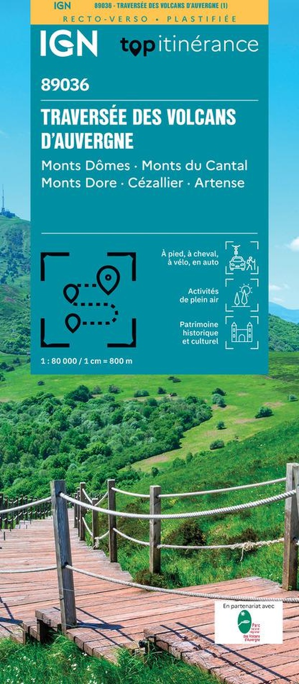 89036 - TRAVERSEE DES VOLCANS D'AUVERGNE - PLASTIFIEE