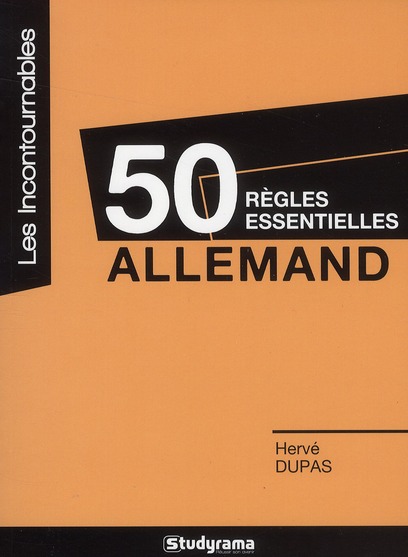 50 REGLES ESSENTIELLES - ALLEMAND