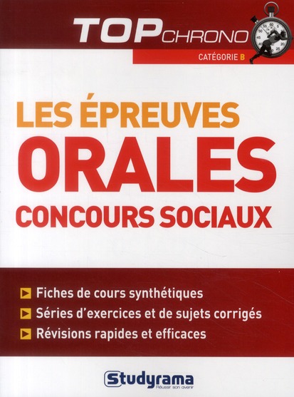 LES EPREUVES ORALES CONCOURS SOCIAUX CATEGORIE B