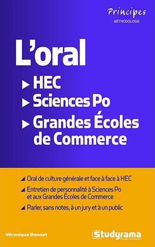 L'ORAL HEC / SCIENCES PO / GRANDES ECOLES DE COMMERCE