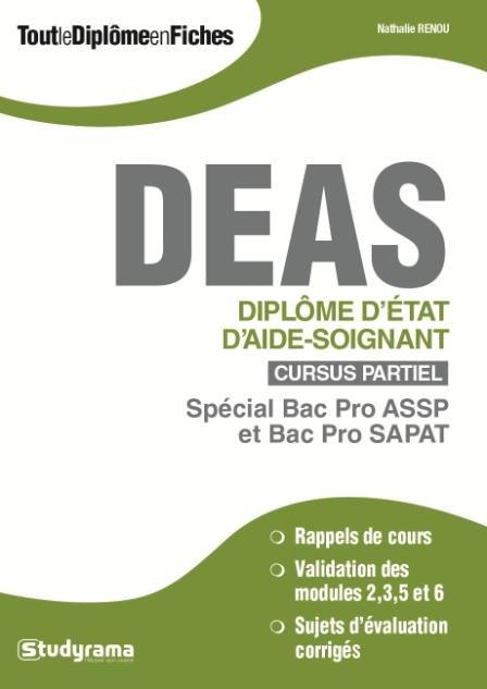 DEAS DIPLOME D'ETAT D'AIDE-SOIGNANT
