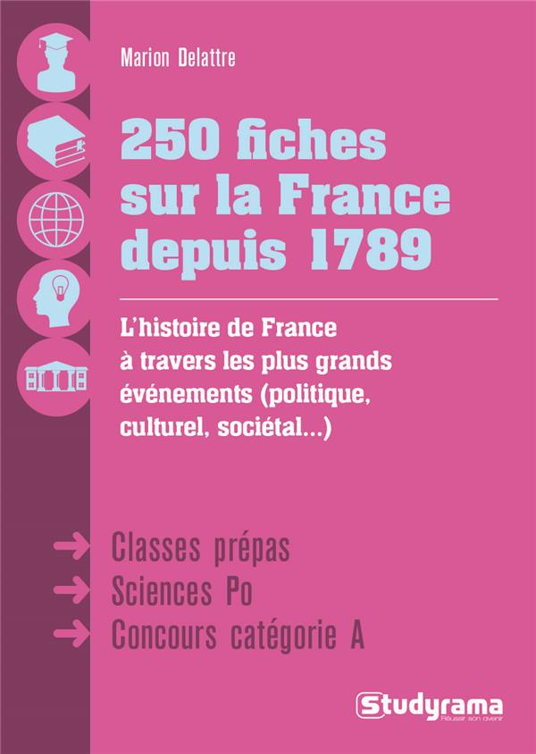 250 FICHES SUR LA FRANCE DEPUIS 1789