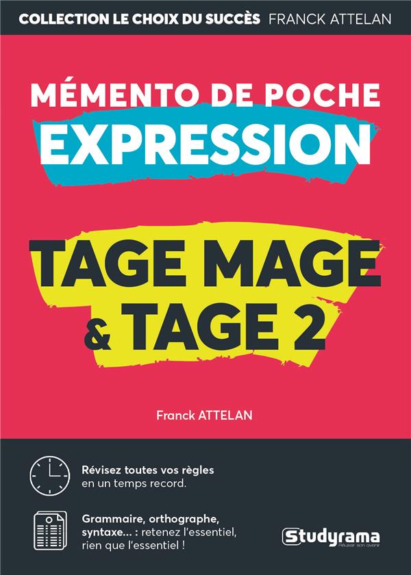 MEMENTO DE POCHE EXPRESSION TAGE MAGE ET TAGE 2