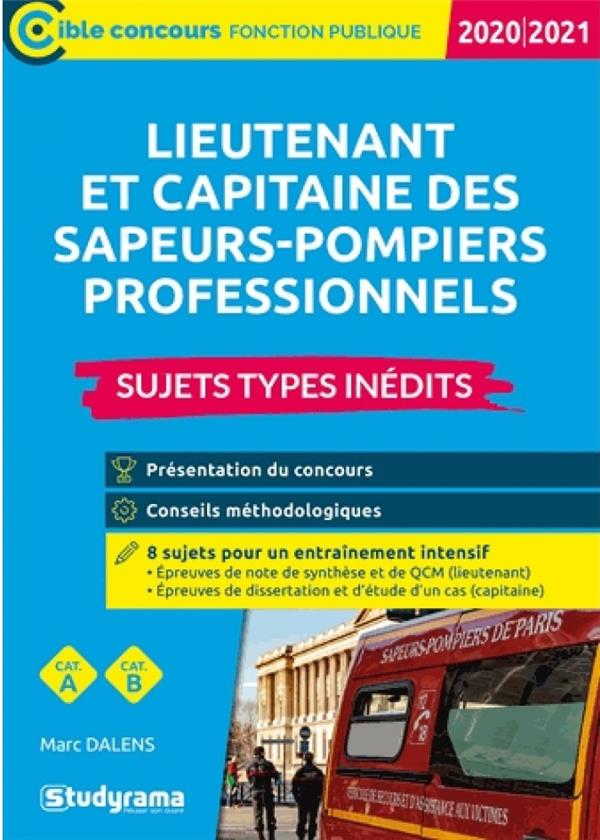 LIEUTENANT ET CAPITAINE DES SAPEURS-POMPIERS PROFESSIONNELS