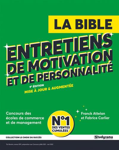LA BIBLE ENTRETIENS DE MOTIVATION ET DE PERSONNALITE 2023 - ECOLES DE MANAGEMENT ET DE COMMERCE