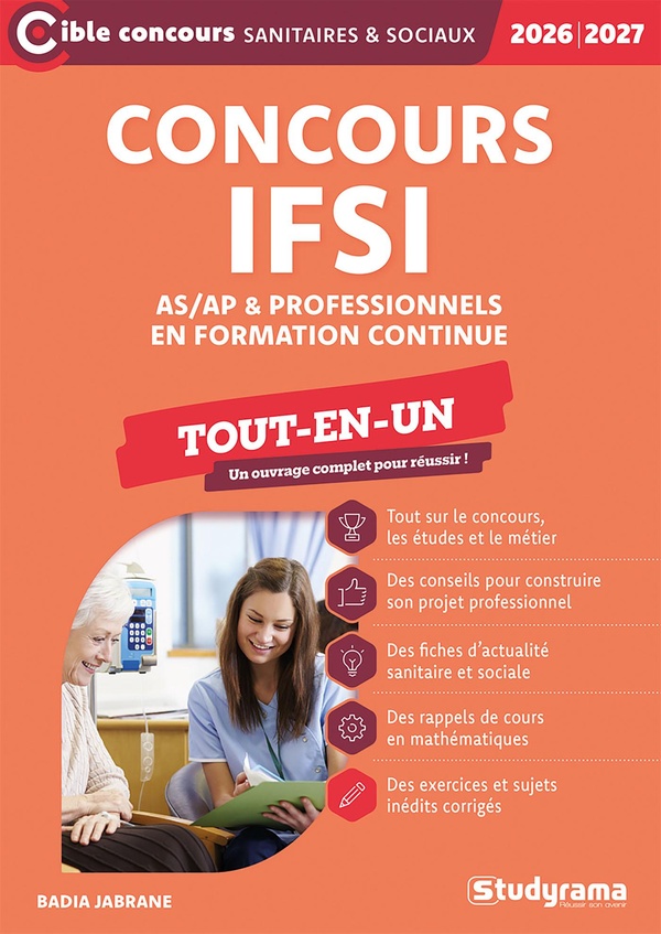 CIBLE CONCOURS PARAMEDICAUX - SANITAIRES - SOCIAUX - CONCOURS IFSI POUR LES PROFESSIONNELS TOUT-EN-