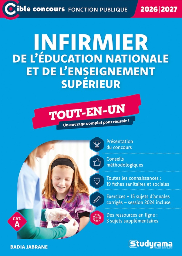 CIBLE CONCOURS FONCTION PUBLIQUE - INFIRMIER DE L'EDUCATION NATIONALE ET DE L'ENSEIGNEMENT SUPERIEUR