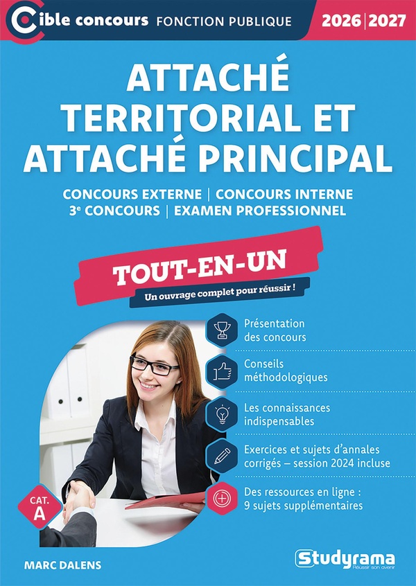 CIBLE CONCOURS FONCTION PUBLIQUE - ATTACHE TERRITORIAL ATTACHE PRINCIPAL (CATEGORIE A CONCOURS 202