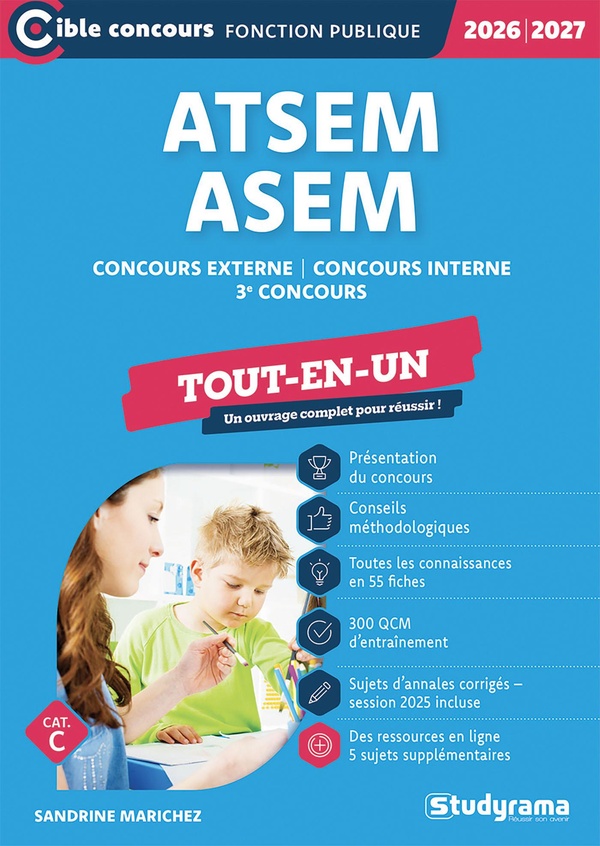 CIBLE CONCOURS FONCTION PUBLIQUE - ATSEM/ASEM TOUT-EN-UN (CATEGORIE C ?CONCOURS 2026-2027) - CONCOU