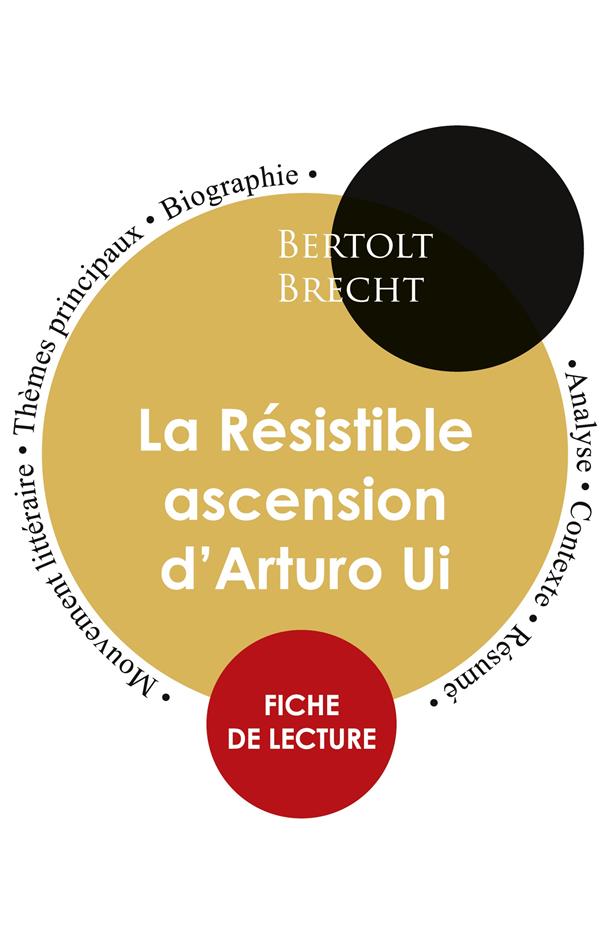 FICHE DE LECTURE LA RESISTIBLE ASCENSION D'ARTURO UI (ETUDE INTEGRALE)