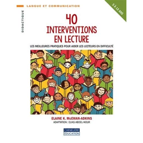 40 INTERVENTIONS EN LECTURE