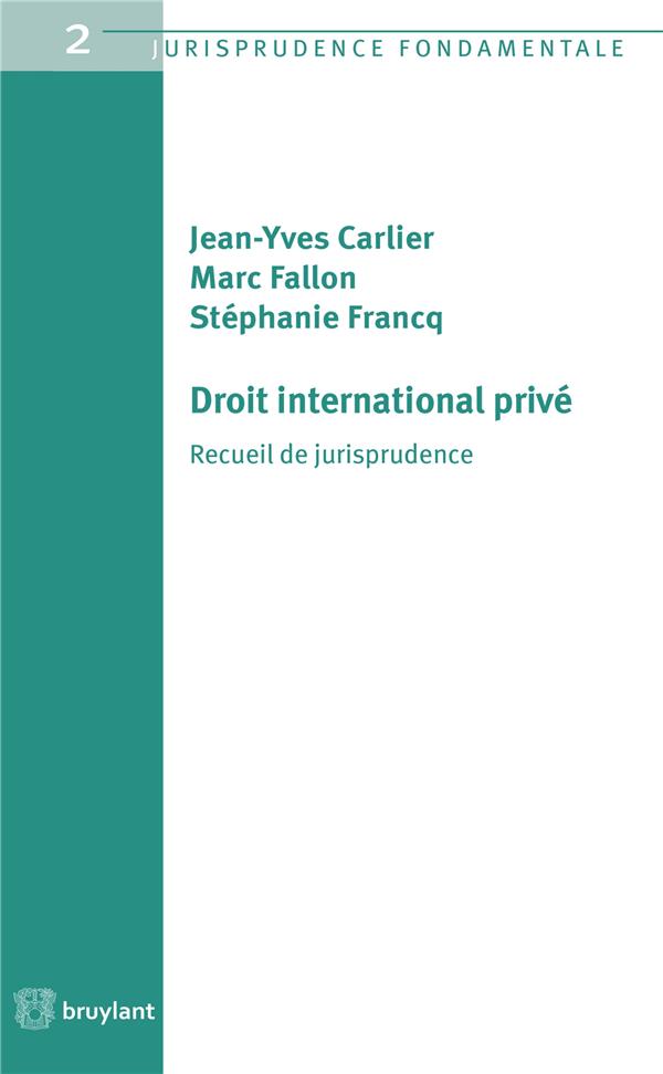 DROIT INTERNATIONAL PRIVE