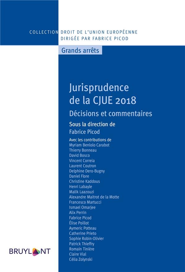 JURISPRUDENCE CJUE 2018