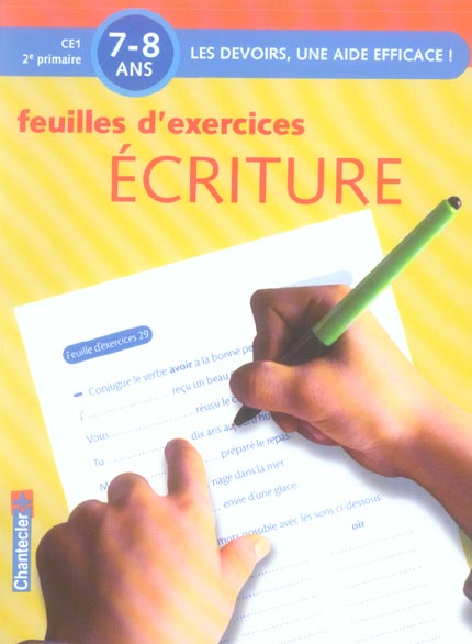 DEVOIRS - FEUILLES D'EX. ECRITURE (7-8 A.)