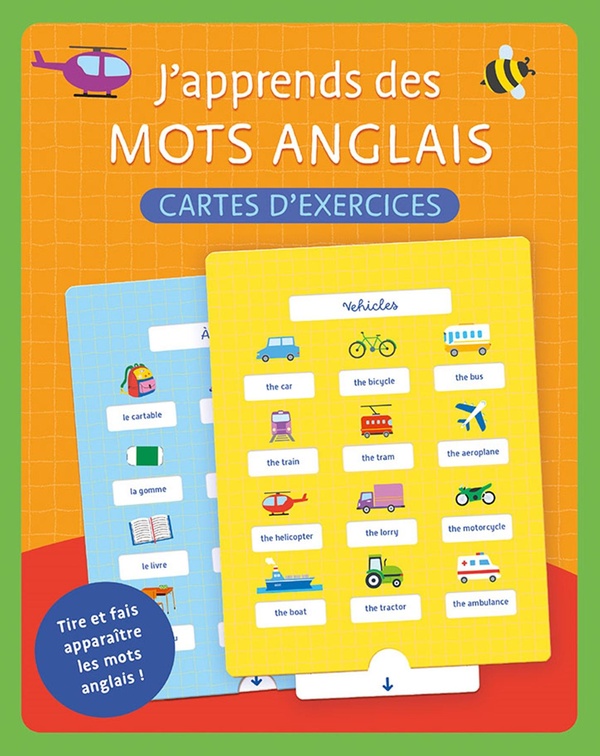 J'APPRENDS DES MOTS ANGLAIS (BOITE AVEC CARTES INTERACTIVES)