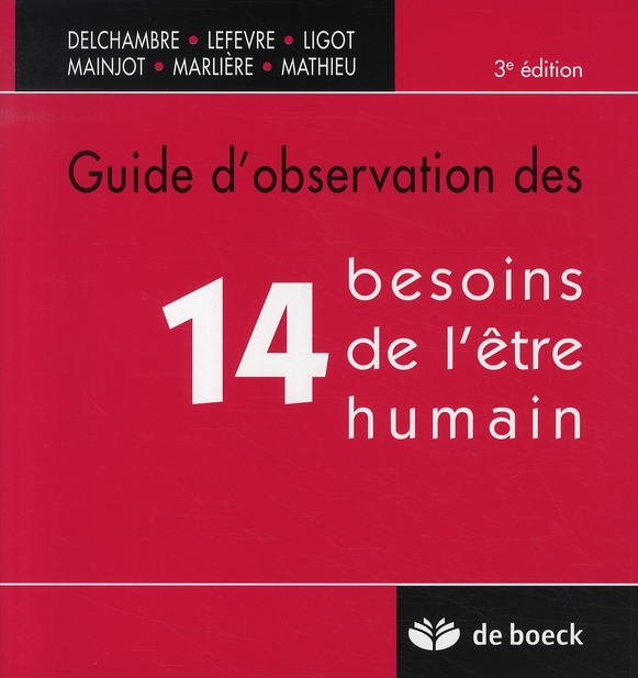 GUIDE D'OBSERVATION DES 14 BESOINS DE L'ETRE HUMAIN
