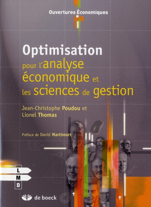 OPTIMISATION POUR L'ANALYSE ECONOMIQUE ET LES SCIENCES DE GESTION