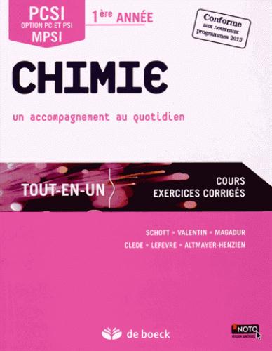 CHIMIE PCSI 1ERE ANNEE