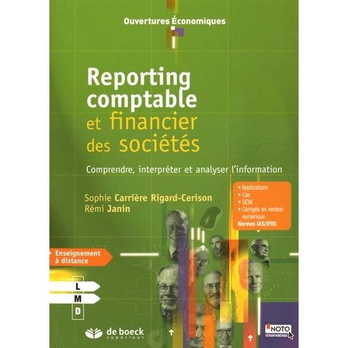 REPORTING COMPTABLE ET FINANCIER DES SOCIETES
