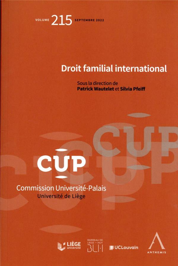 DROIT INTERNATIONAL FAMILIAL - TOME 215