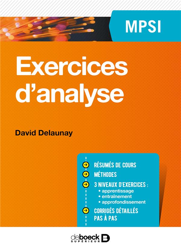 EXERCICES D'ANALYSE MPSI