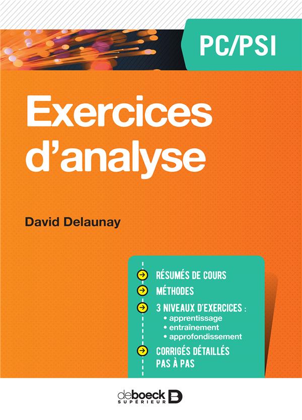 EXERCICES D'ANALYSE PC/PSI