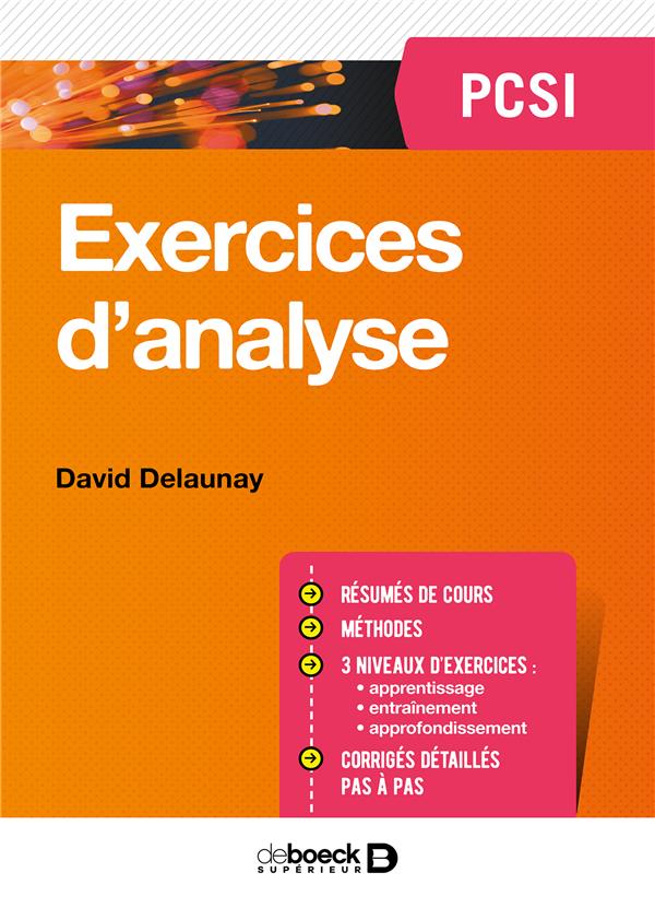EXERCICES D'ANALYSE PCSI