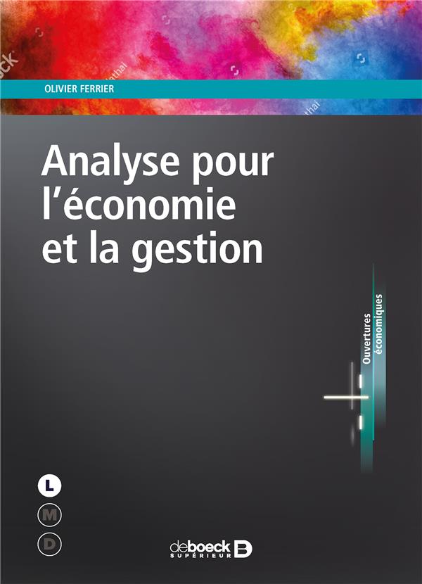 ANALYSE POUR L'ECONOMIE ET LA GESTION