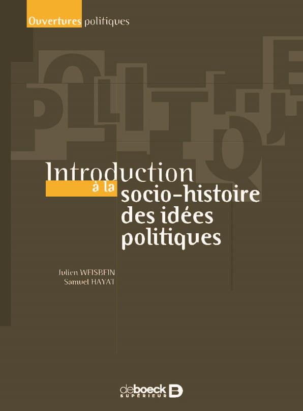 INTRODUCTION A LA SOCIO-HISTOIRE DES IDEES POLITIQUES
