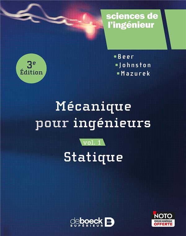 MECANIQUE POUR INGENIEURS (VOLUME 1)