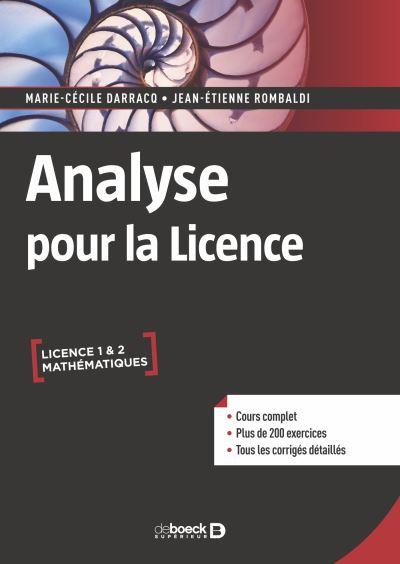 ANALYSE POUR LA LICENCE