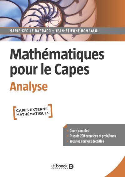 MATHEMATIQUES POUR LE CAPES - ANALYSE