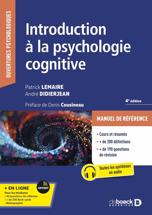 INTRODUCTION A LA PSYCHOLOGIE COGNITIVE