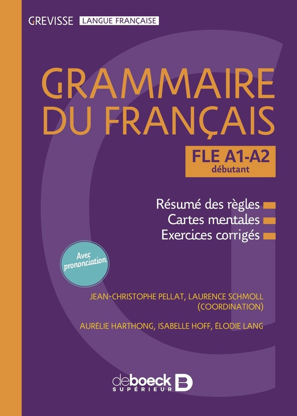 GREVISSE FLE A1-A2 GRAMMAIRE DU FRANCAIS - NIVEAU DEBUTANT