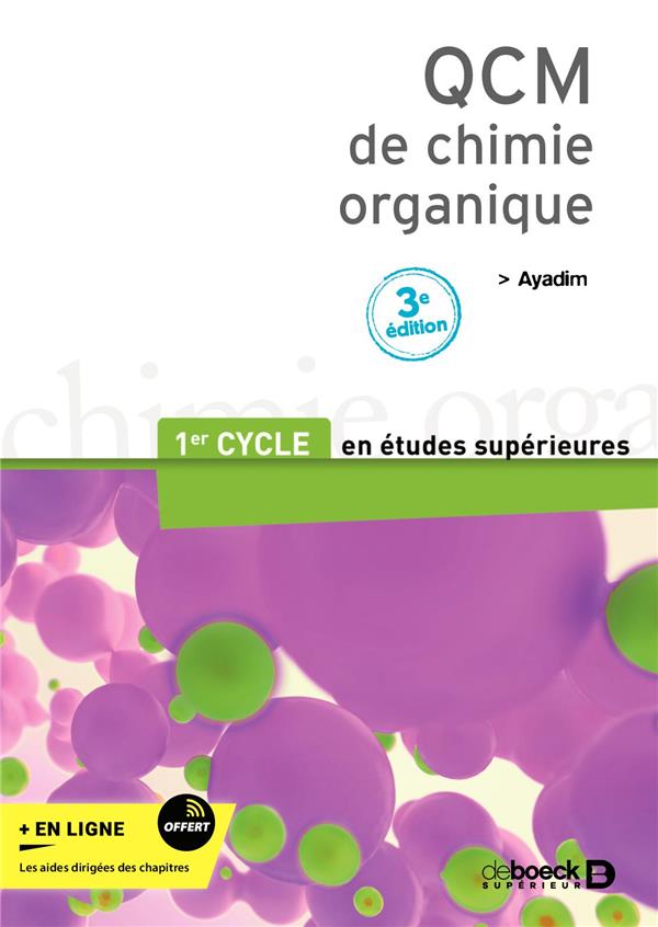 QCM DE CHIMIE ORGANIQUE - 1ER CYCLE DES ETUDES MEDICALES