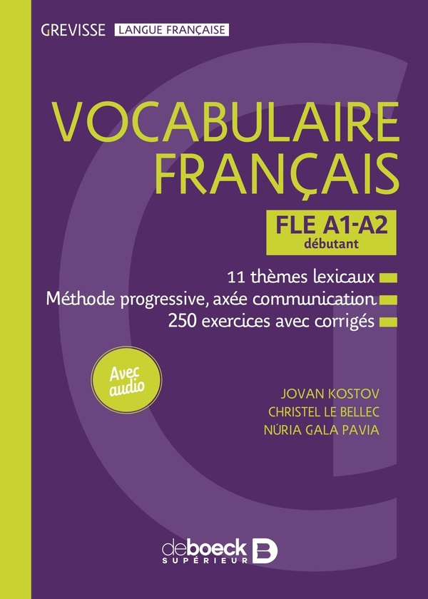 GREVISSE FLE A1-A2 VOCABULAIRE FRANCAIS - NIVEAU DEBUTANT