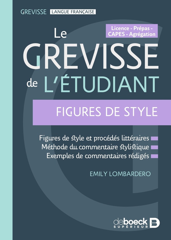 GREVISSE DE L'ETUDIANT - FIGURES DE STYLE - LICENCE - PREPAS - CAPES - AGREGATION