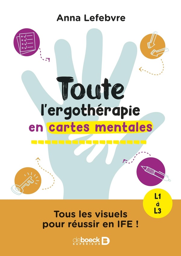 TOUTE L'ERGOTHERAPIE EN CARTES MENTALES - TOUS LES VISUELS POUR REUSSIR EN IFE - L1 A L3
