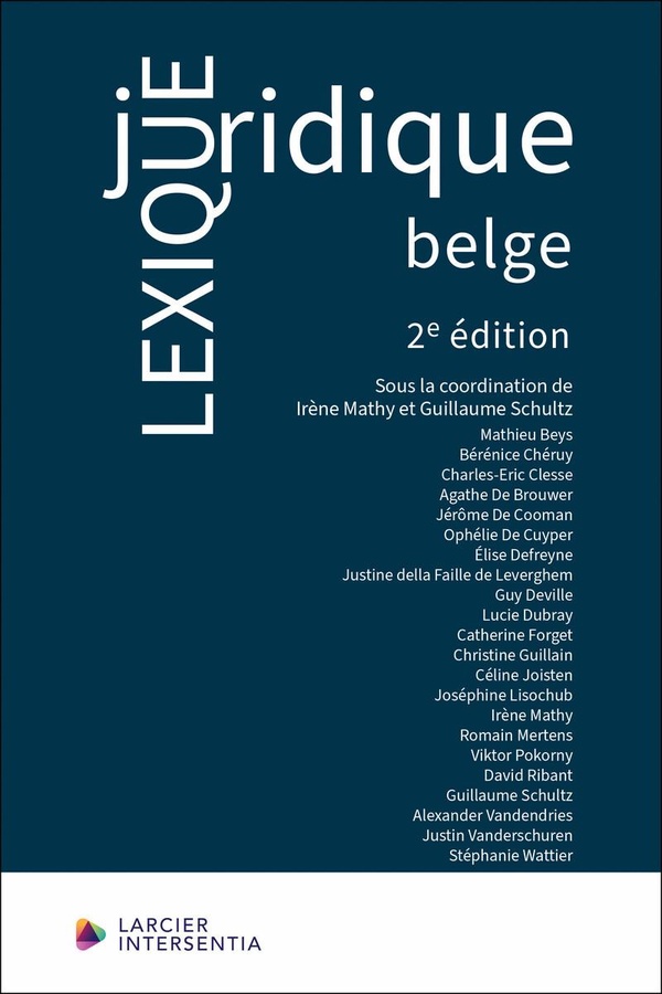 LEXIQUE JURIDIQUE BELGE